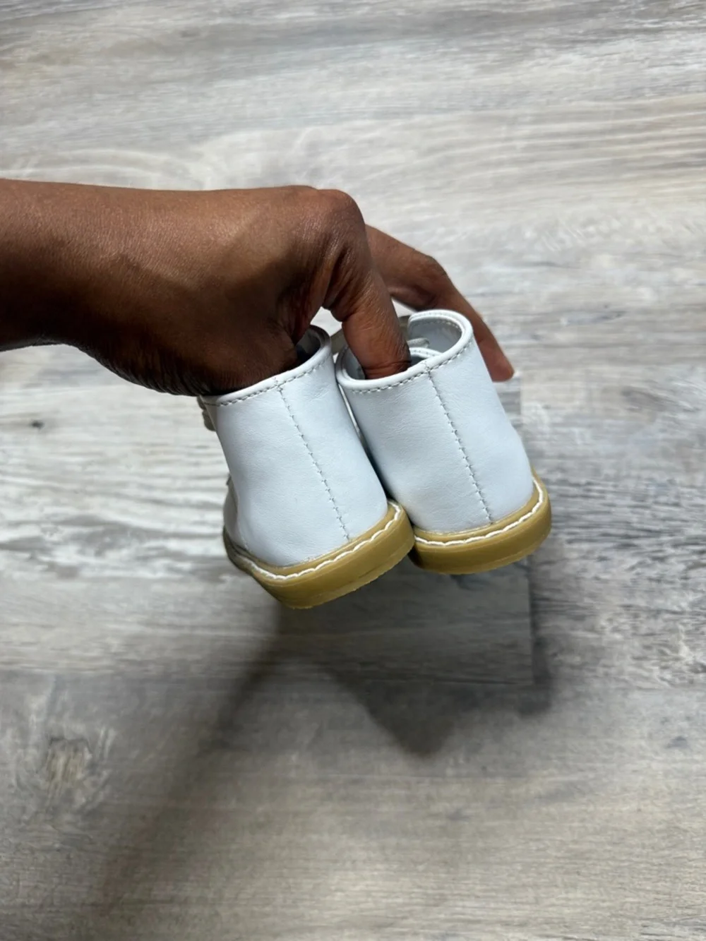 Infant White Hard bottom Shoes Size 2